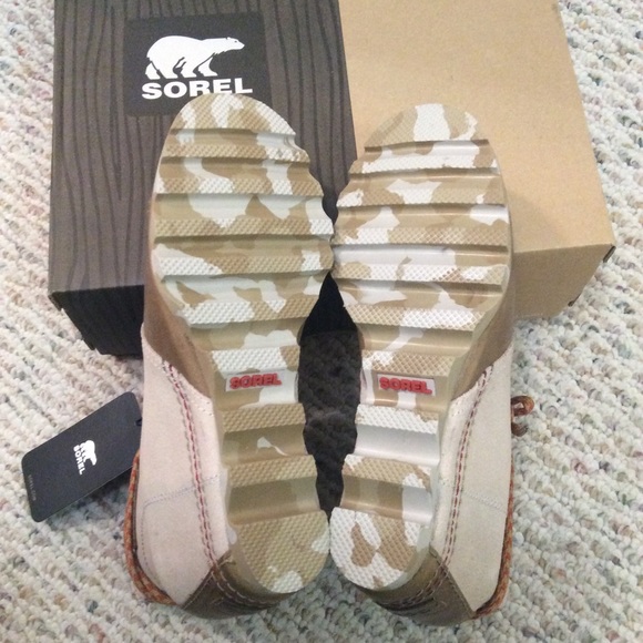 🆕 SOREL tan leather toe waterproof wedge boots - Picture 6 of 7